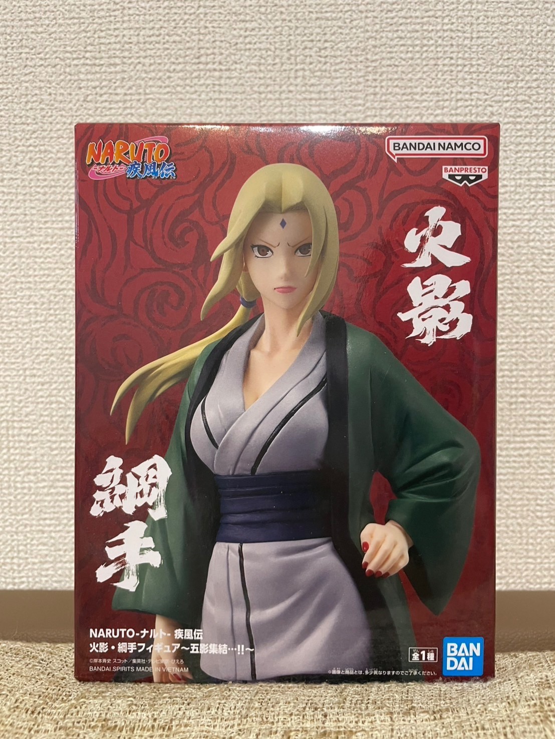 NARUTO Shippuden Tsunade Fifth Hokage Figure Five Kage Assemble BANPRESTO New