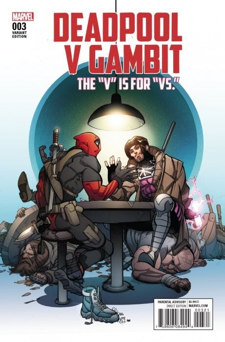 DEADPOOL v GAMBIT #3 VARIANT BY MARVEL COMICS 2016 1$ COMIC SALE + BONUS