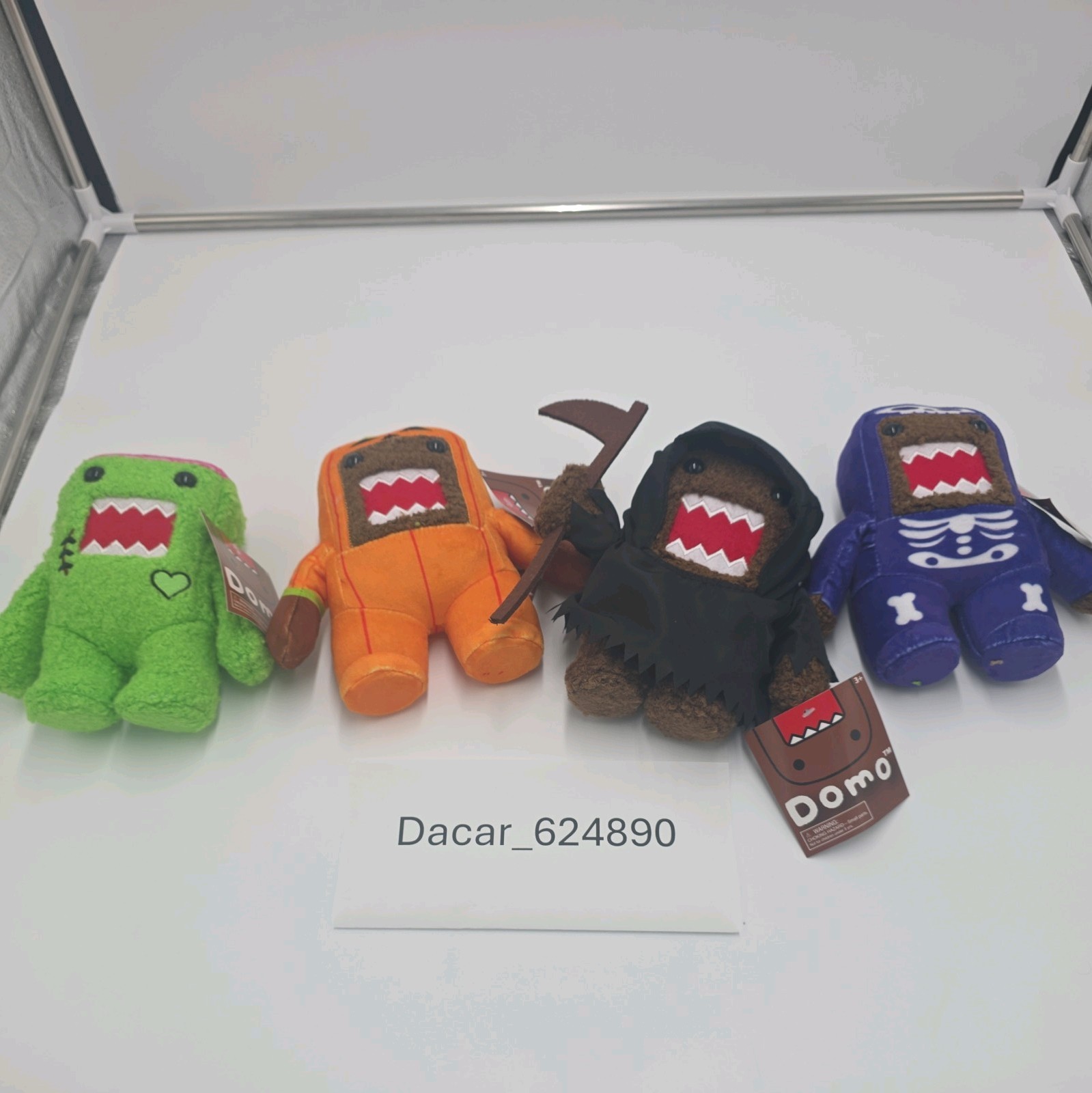 DOMO Domo-Kun 2026 Target Halloween Costume Plushies Complete Set Of 4 Plush DOMO Domo-Kun 2026 Target Halloween Costume Plushies Complete Set Of 4 Plush