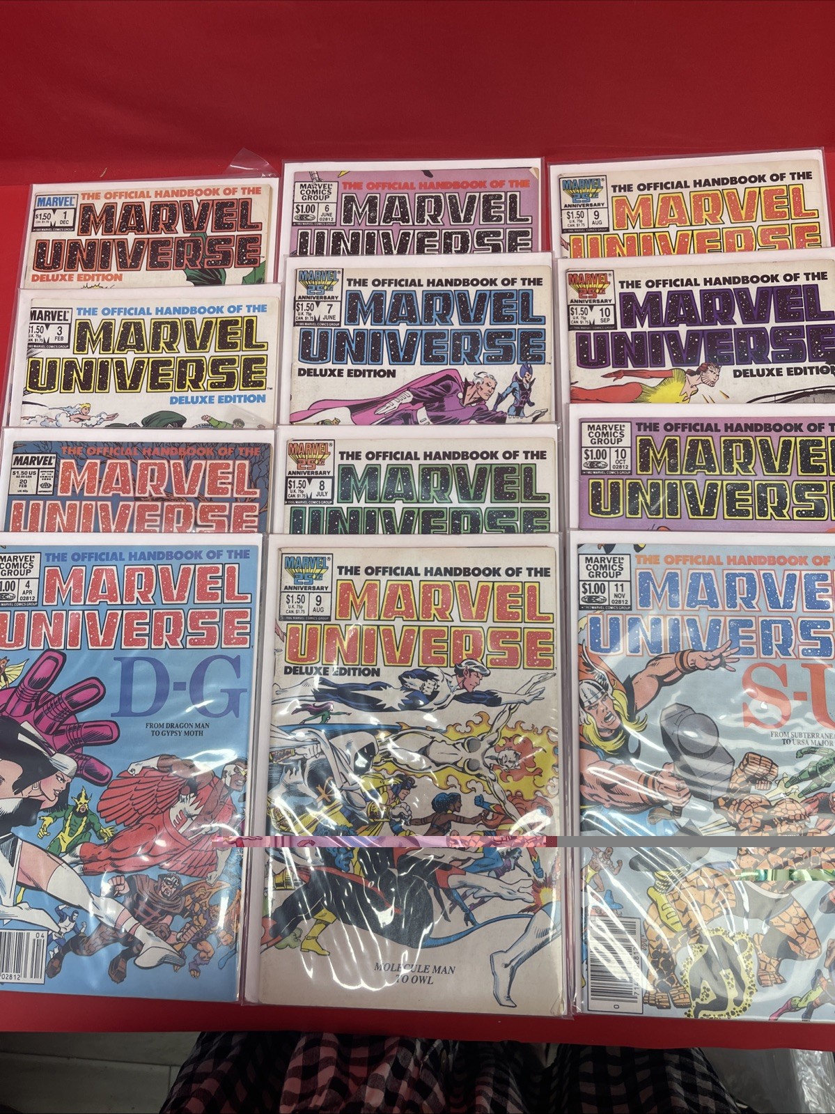 Official Handbook of the Marvel Universe Lot of 12 Marvel Comics 1983-1986. •1 Official Handbook of the Marvel Universe Lot of 12 Marvel Comics 1983-1986. •1