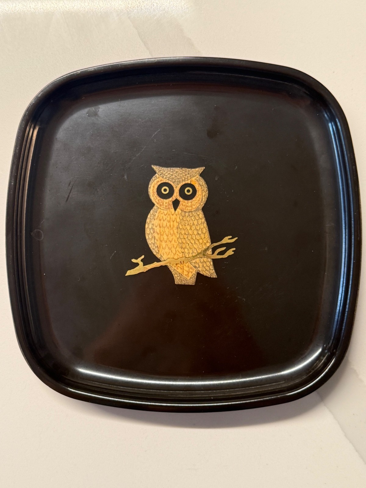 Vintage Couroc of Monterey Owl on Branch 8.5 Vintage Couroc of Monterey Owl on Branch 8.5
