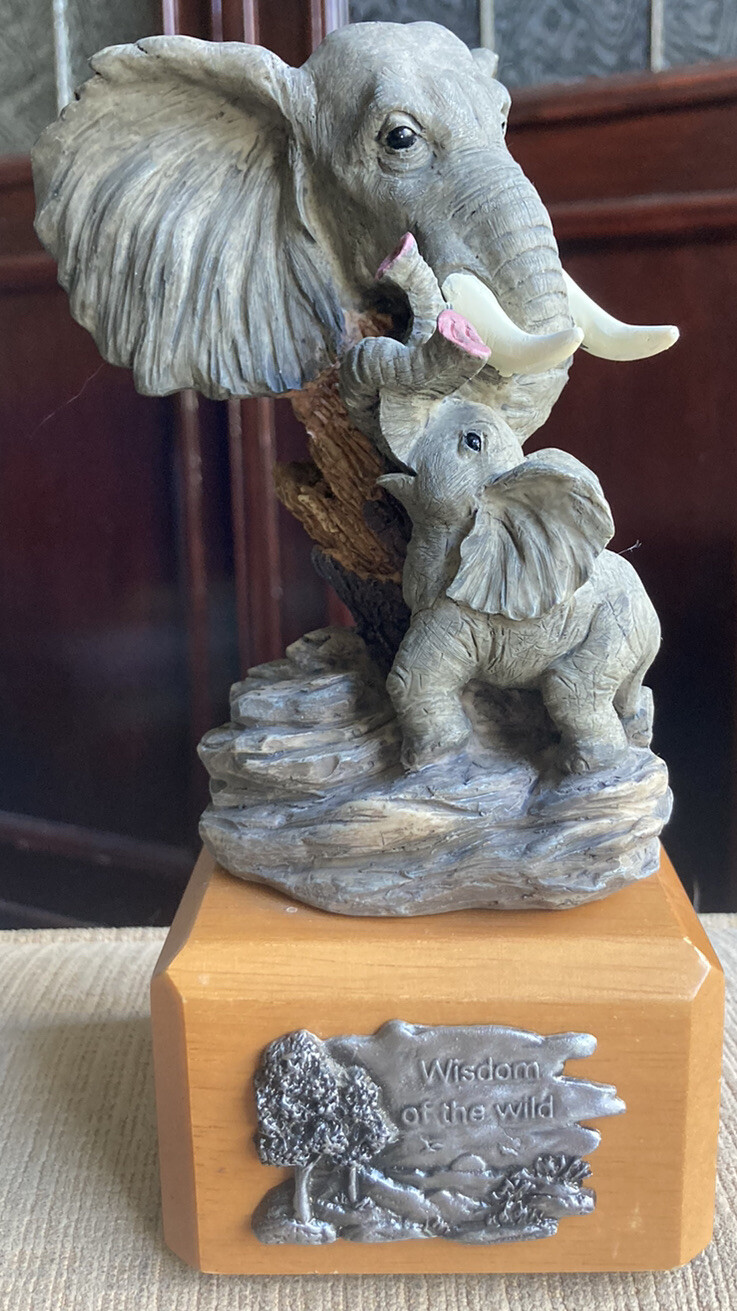 Collectible Herco Gift Professional Figurine Wisdom of The Wild Tree Elephant