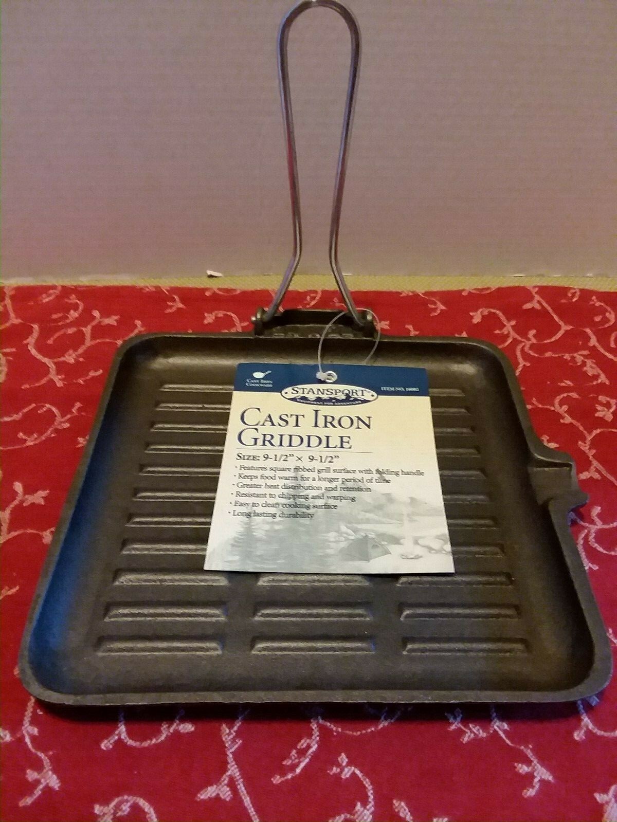 NEW....RARE  Vintage .Stansport Cast Iron Square 9 1/2\