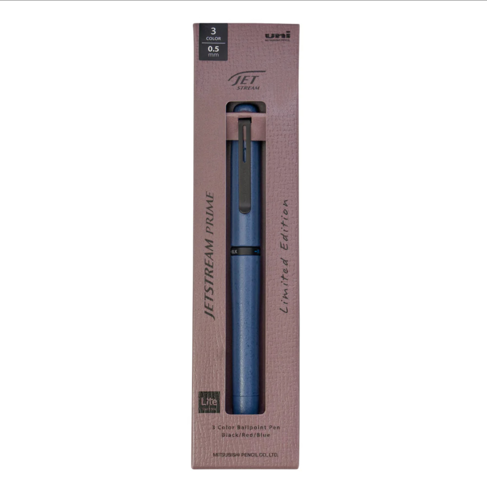 Mitsubishi Uni-ball Jetstream Prime Lite Multi Pen 3 color Limited Edition Navy