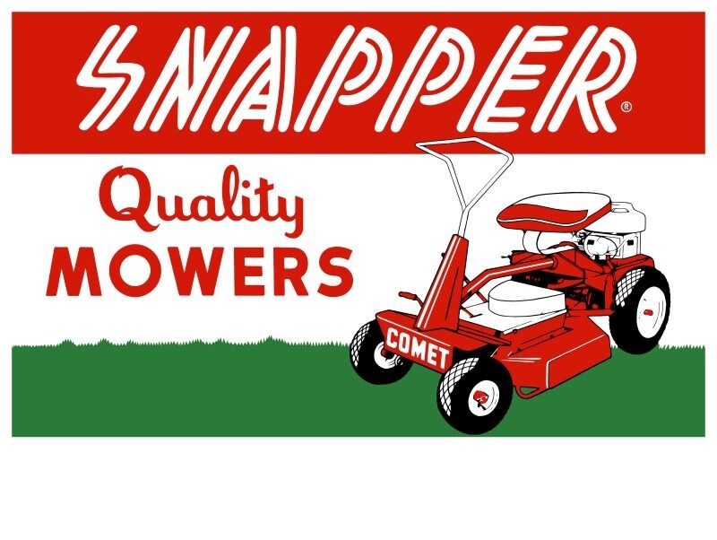 Snapper Comet Lawn Mowers NEW METAL SIGN: 12x16
