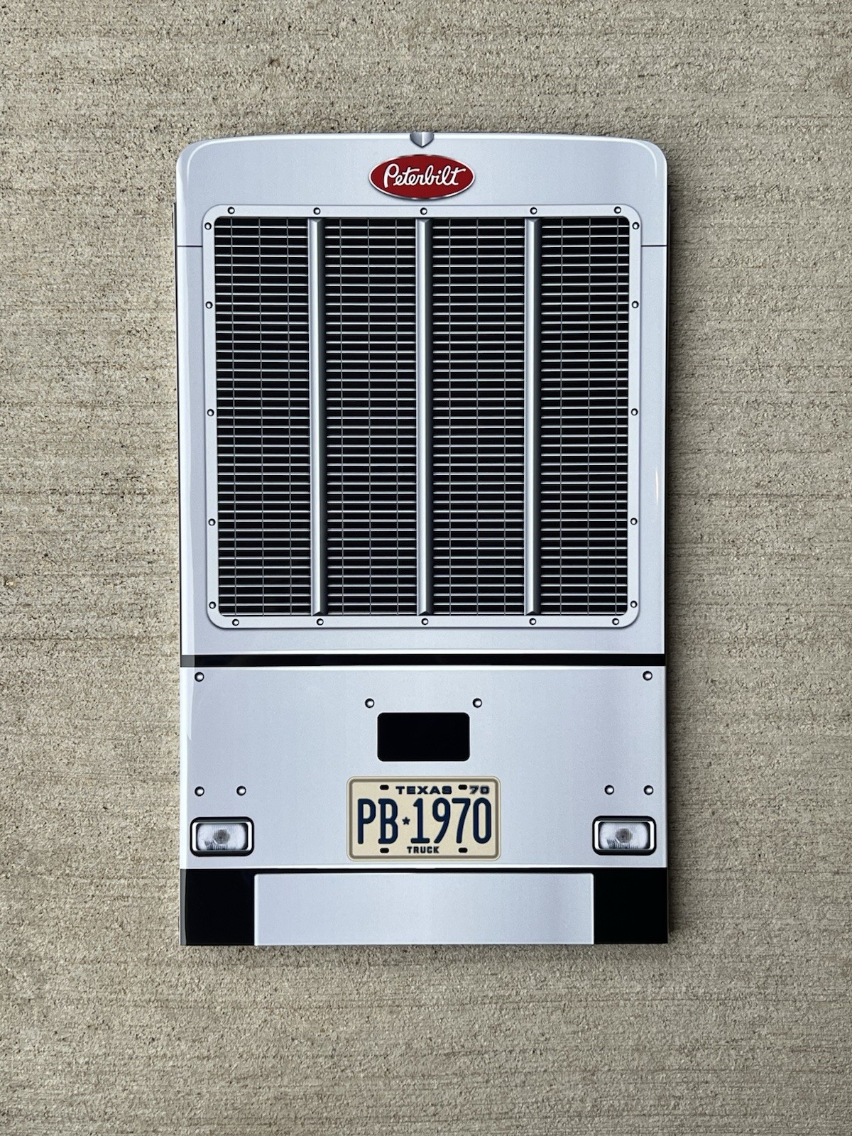 WOW 1970 Peterbilt Truck Grill 3d Wall Art Sign Kenworth