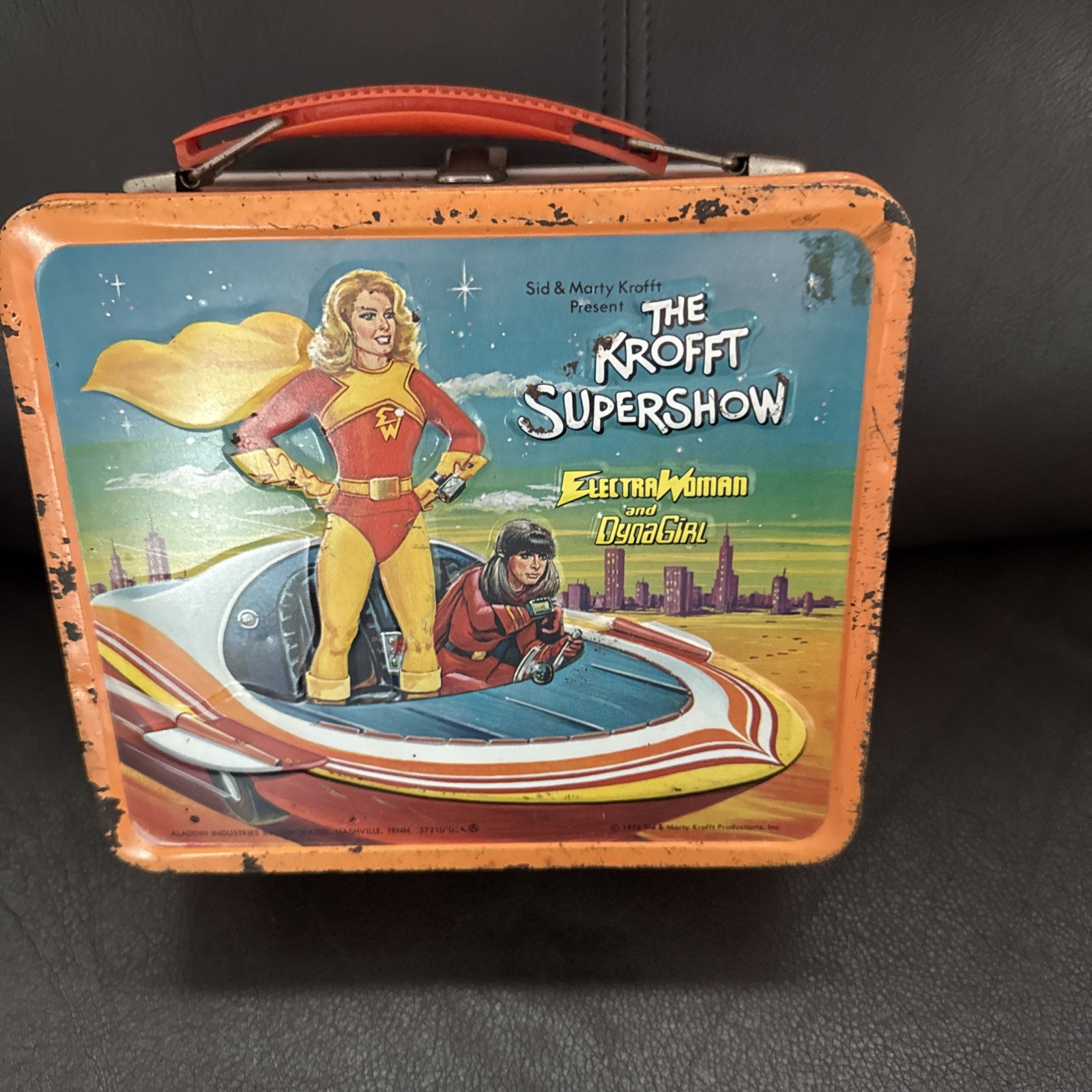 Electra Woman and Dyna-Girl Lunch Box-Sid Krofft/ Vintage Lunchbox