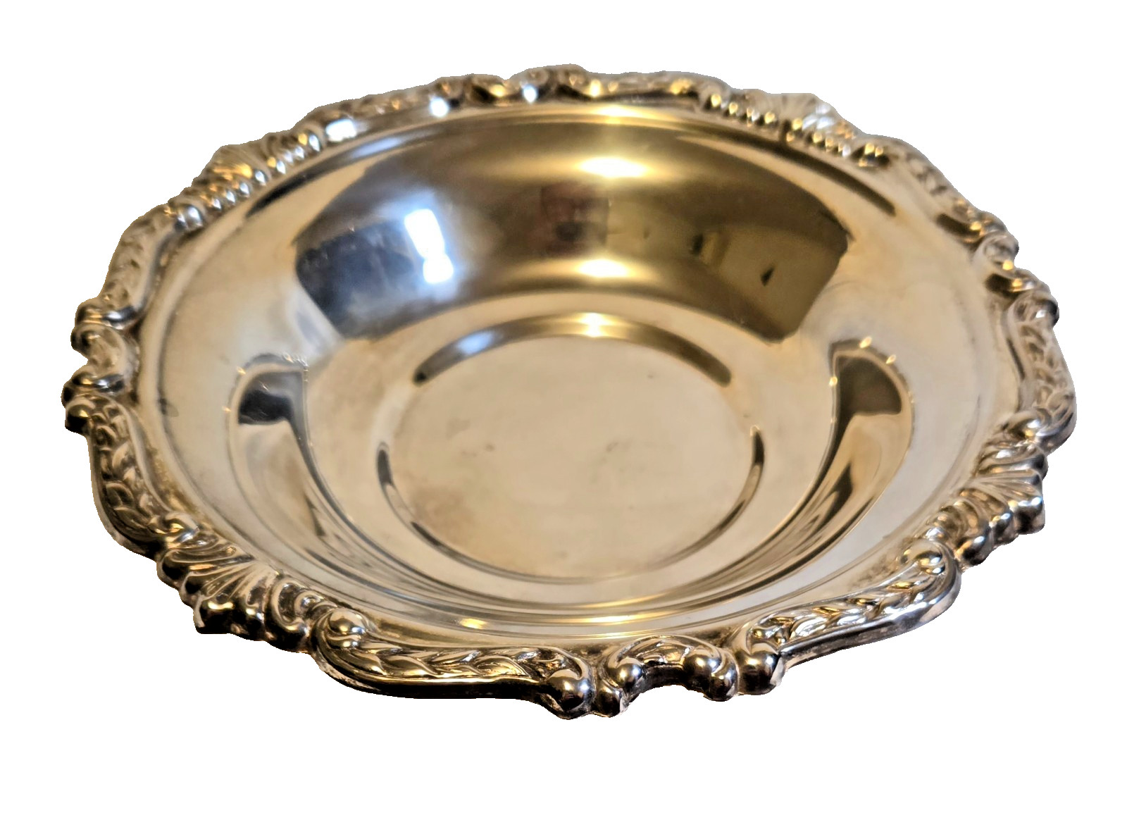 Vintage Silverplate Candy Bowl - Baroque - Sheridan Vintage Silverplate Candy Bowl - Baroque - Sheridan