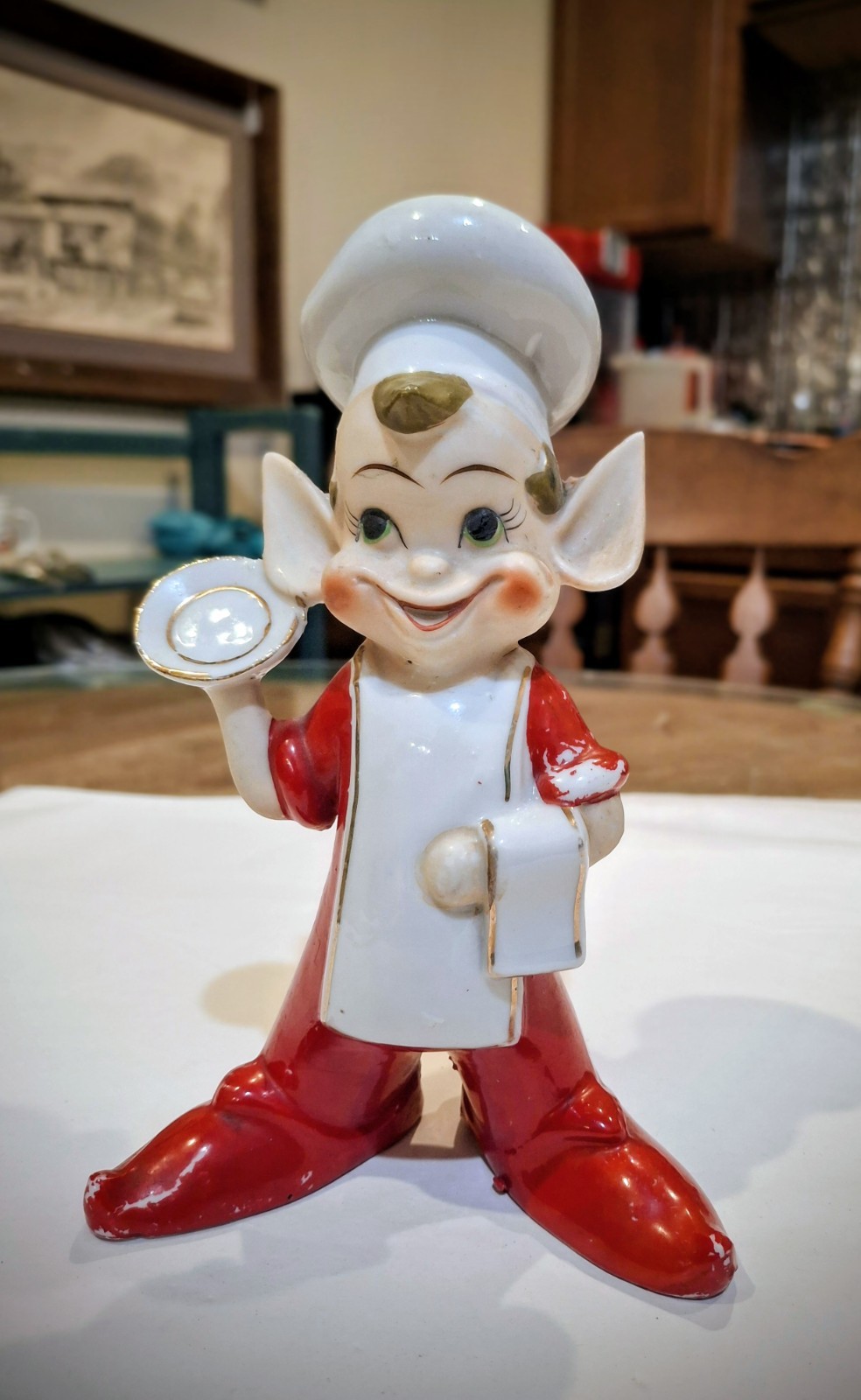 Rare Vintage Ceramic Elf Pixie 6.5 Inches Tall Made In JAPAN