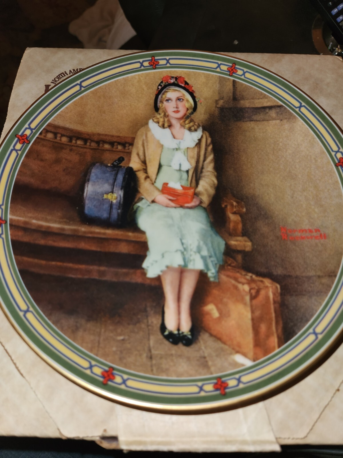NORMAN ROCKWELL ST. OF 3 1985-86 PLATES YOUNG GIRLS DREAM/A CHILDS FRIEND/EASTER