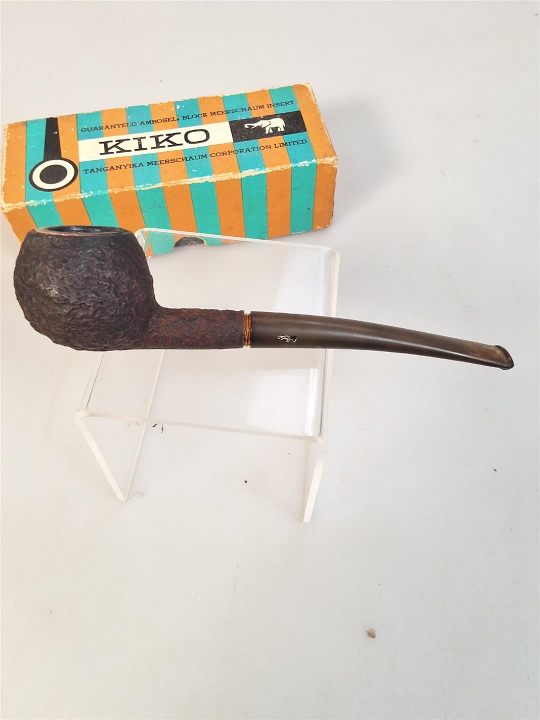 Kiko pipe vintage Tanganyika meerschaum lined 79A box