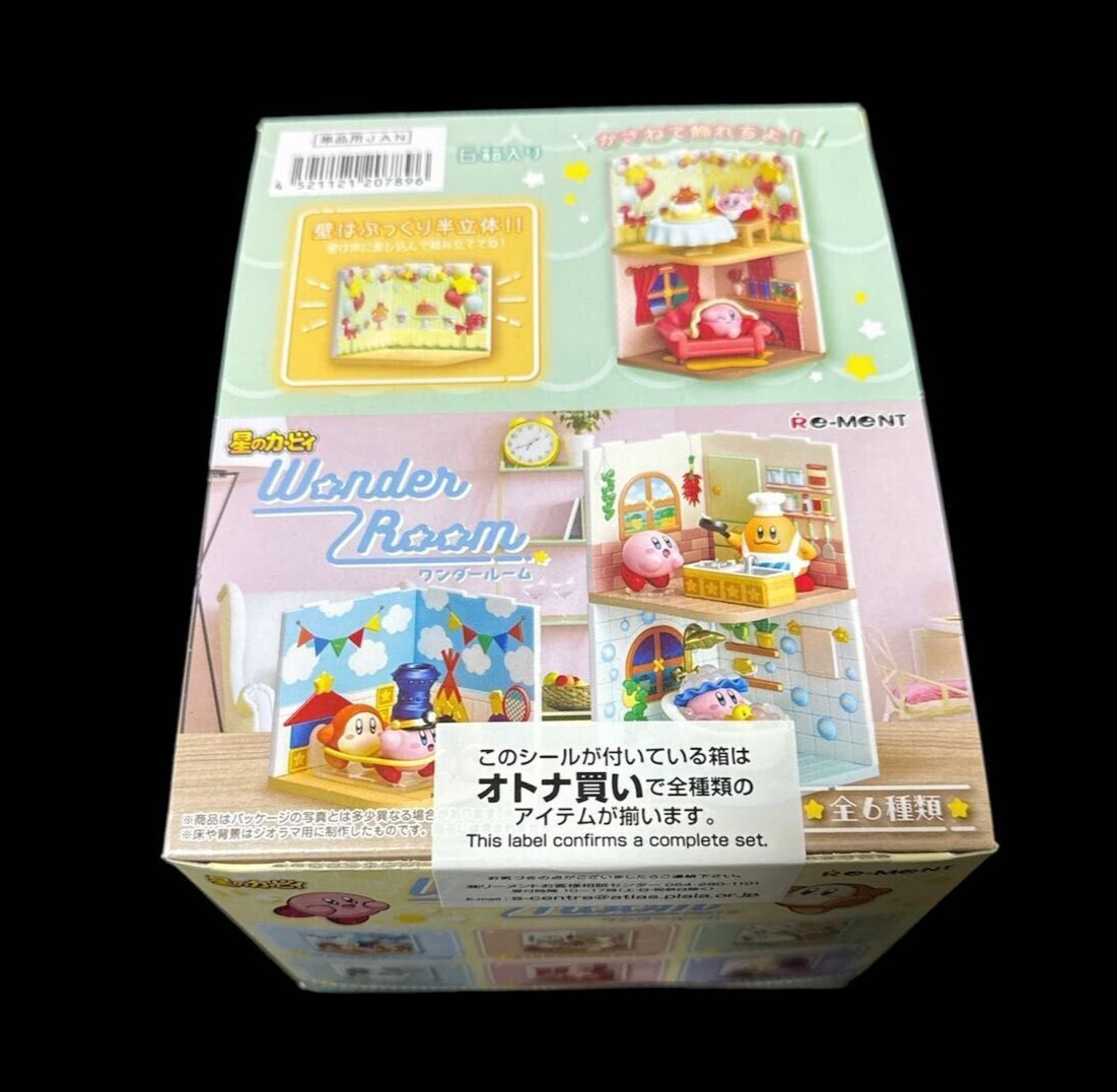 Re-Ment Miniature Kirby\'s Dream Land Wonder Room Complete Set BOX 6 packs New JP