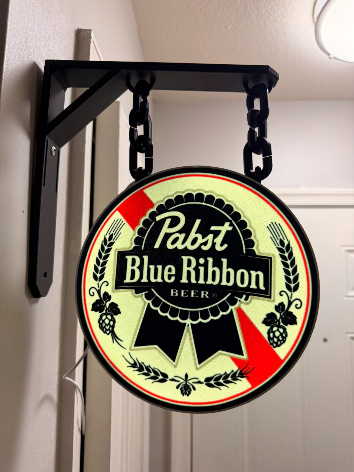 Pabst Blue Ribbon Lighted Sign