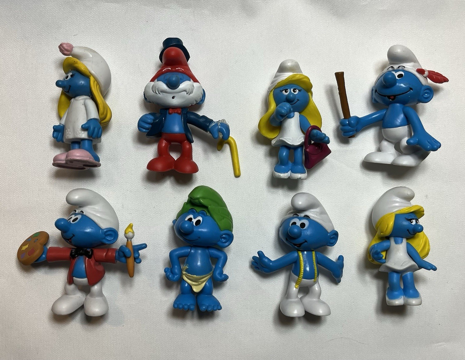 Vintage Smurfs DeAgostini Posable Figure Peyo Lot 2009 Jakks