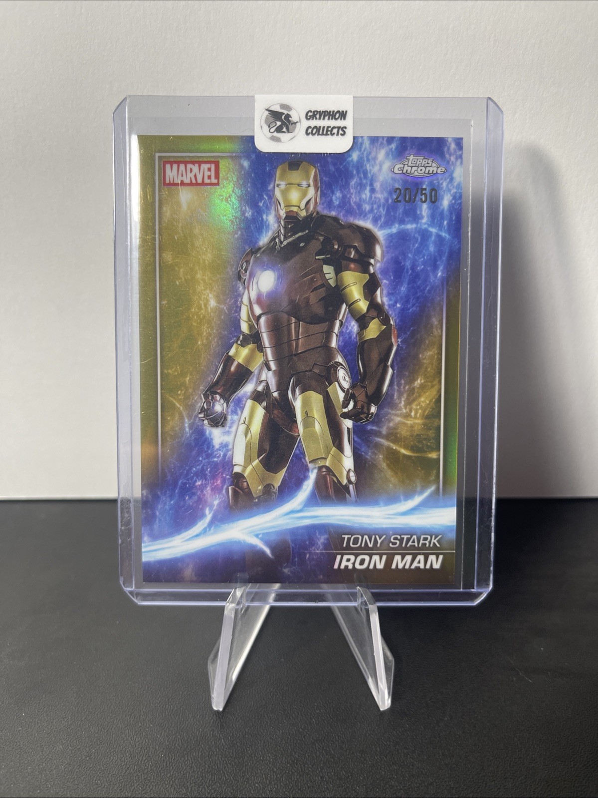 2025 Topps Chrome Marvel Studios - Iron Man /50 TRUE GOLD