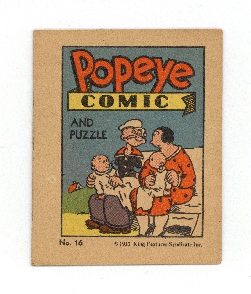 Popeye Comic and Puzzle/Game #16 FN 6.0 1933