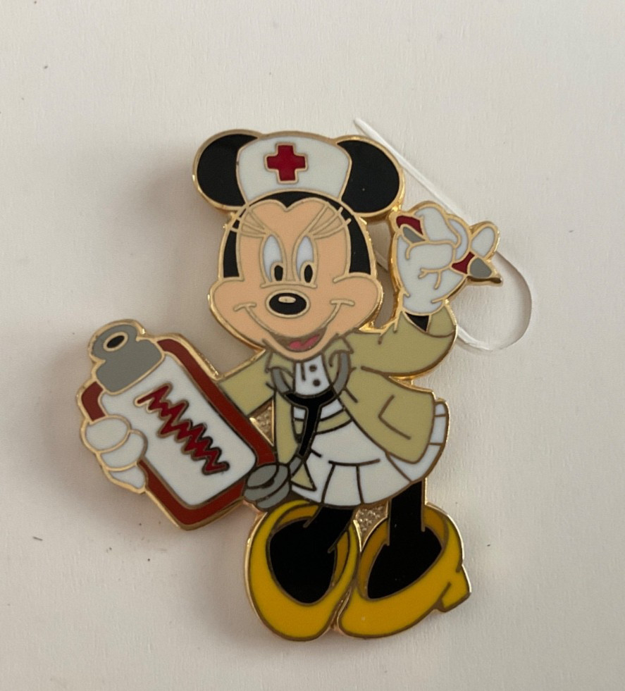 Walt Disney World Nurse Minnie Mouse 2003 Version 1 Open Edition Pin #5017