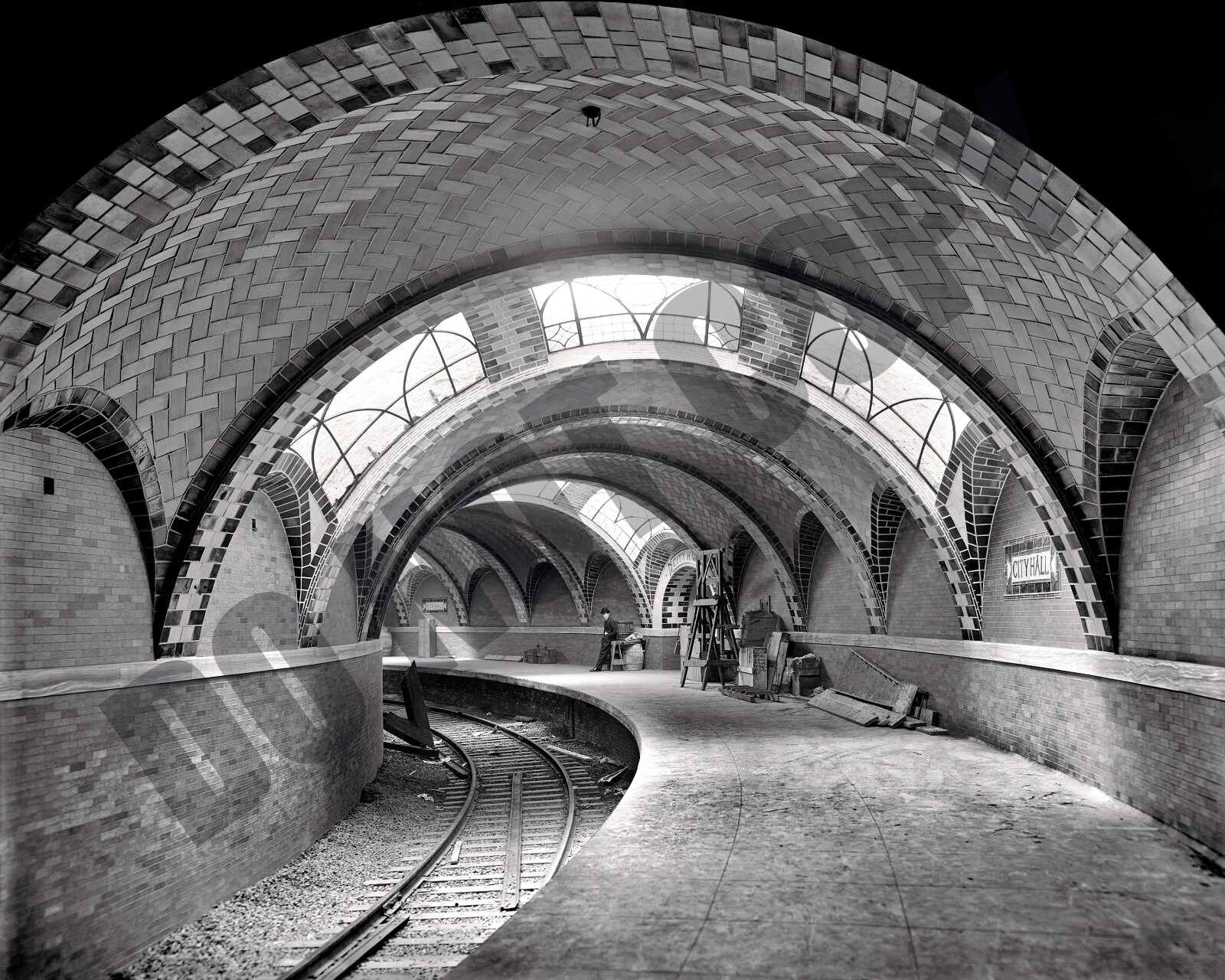 1904 City Hall Subway Station In New York City 8x10 Photo