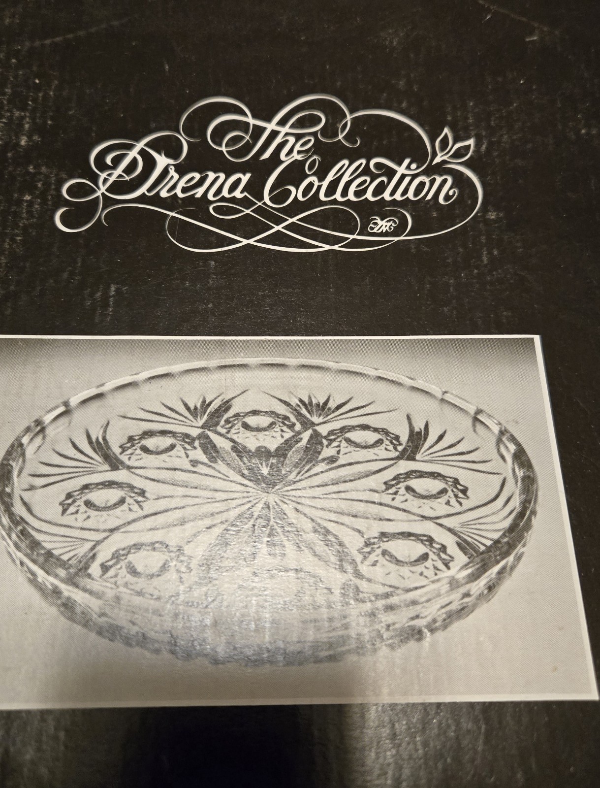The Drena Collection Cut Crystal Serving Platter 11.5 Inch Diameter