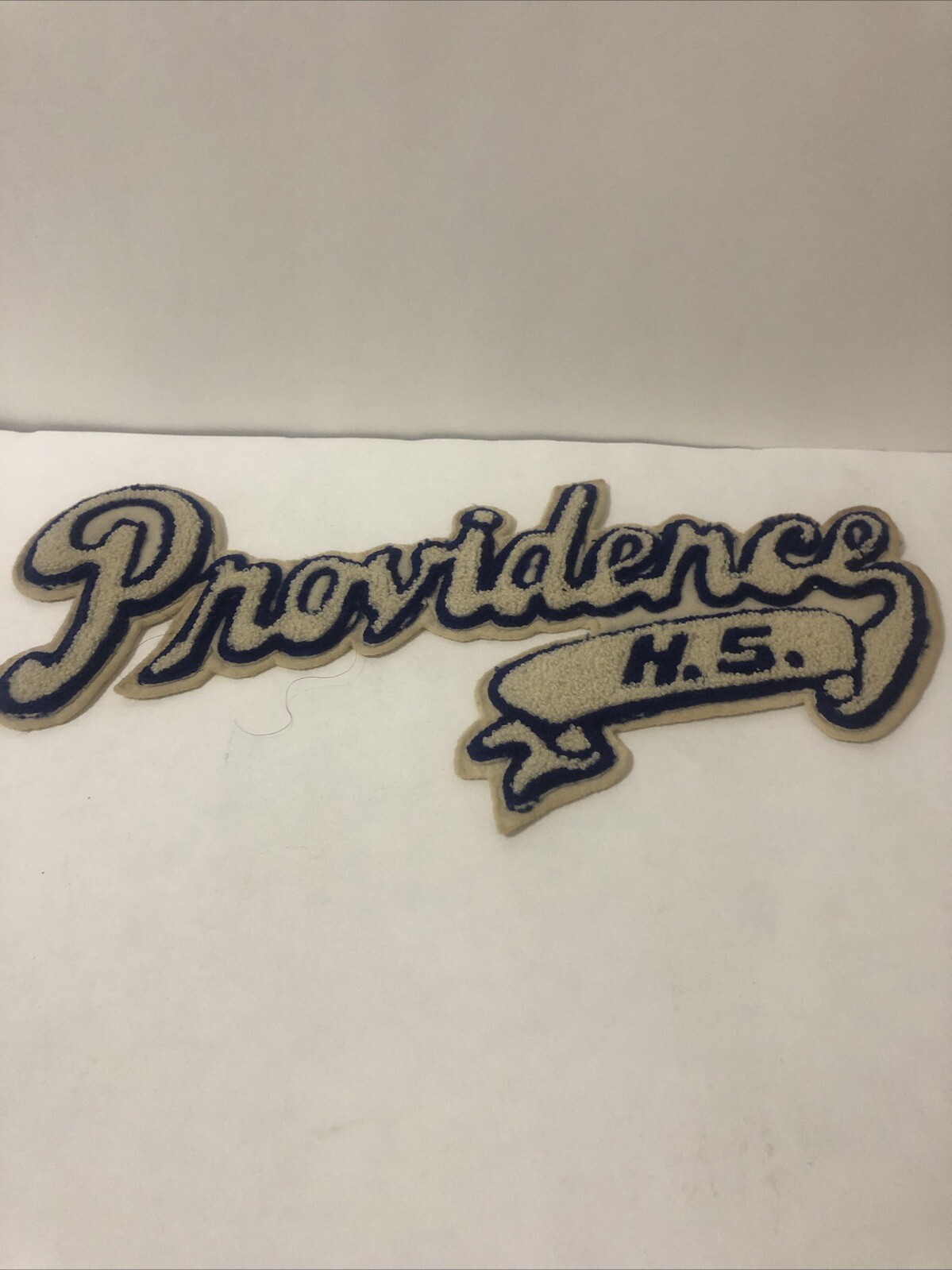 VTG Providence H. S Patch 13” X 7” Blue and White W/ Senior Prom Dec 29, 1954 VTG Providence H. S Patch 13” X 7” Blue and White W/ Senior Prom Dec 29, 1954