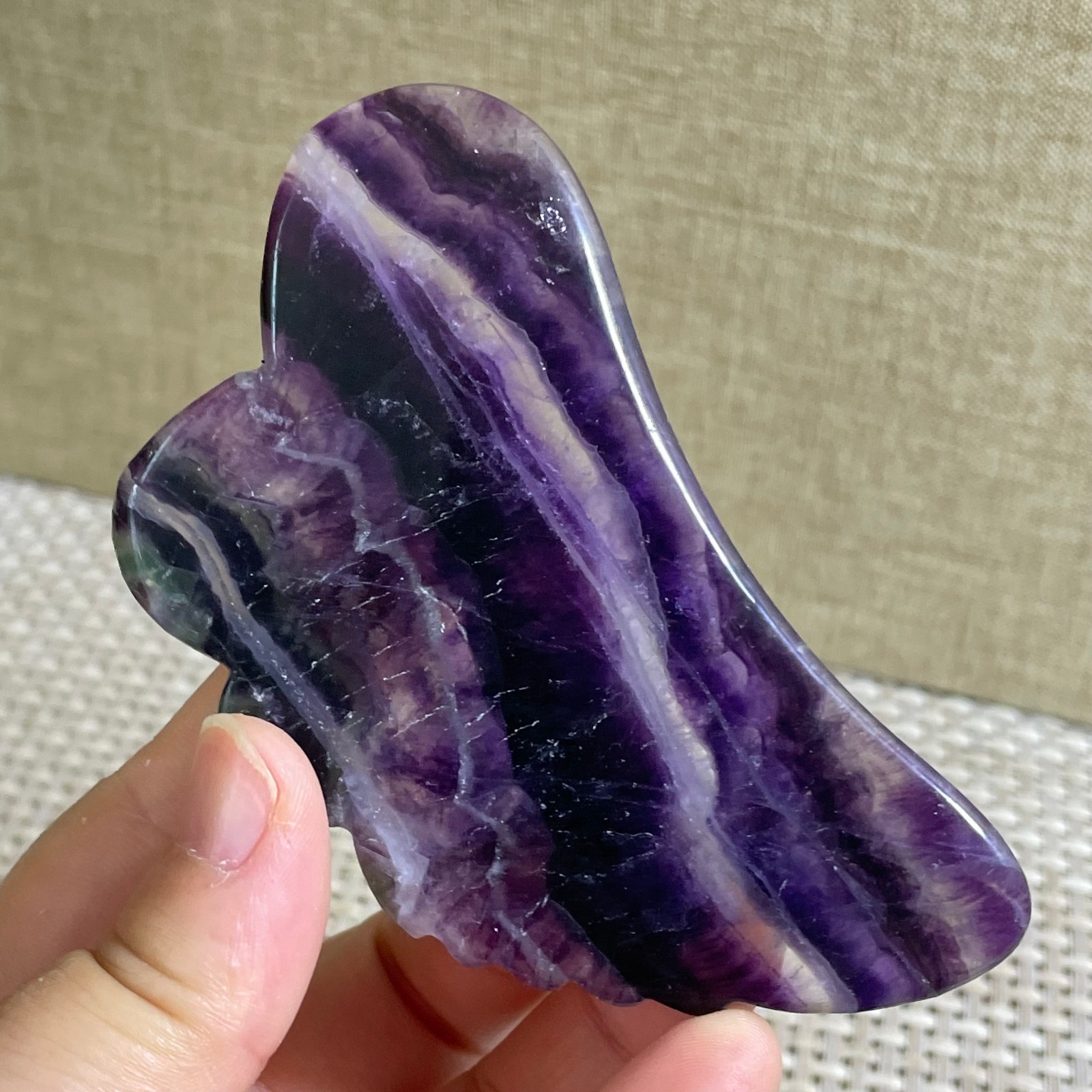 66g Natural beautiful Rainbow Fluorite Crystal Rough slices stone specimens