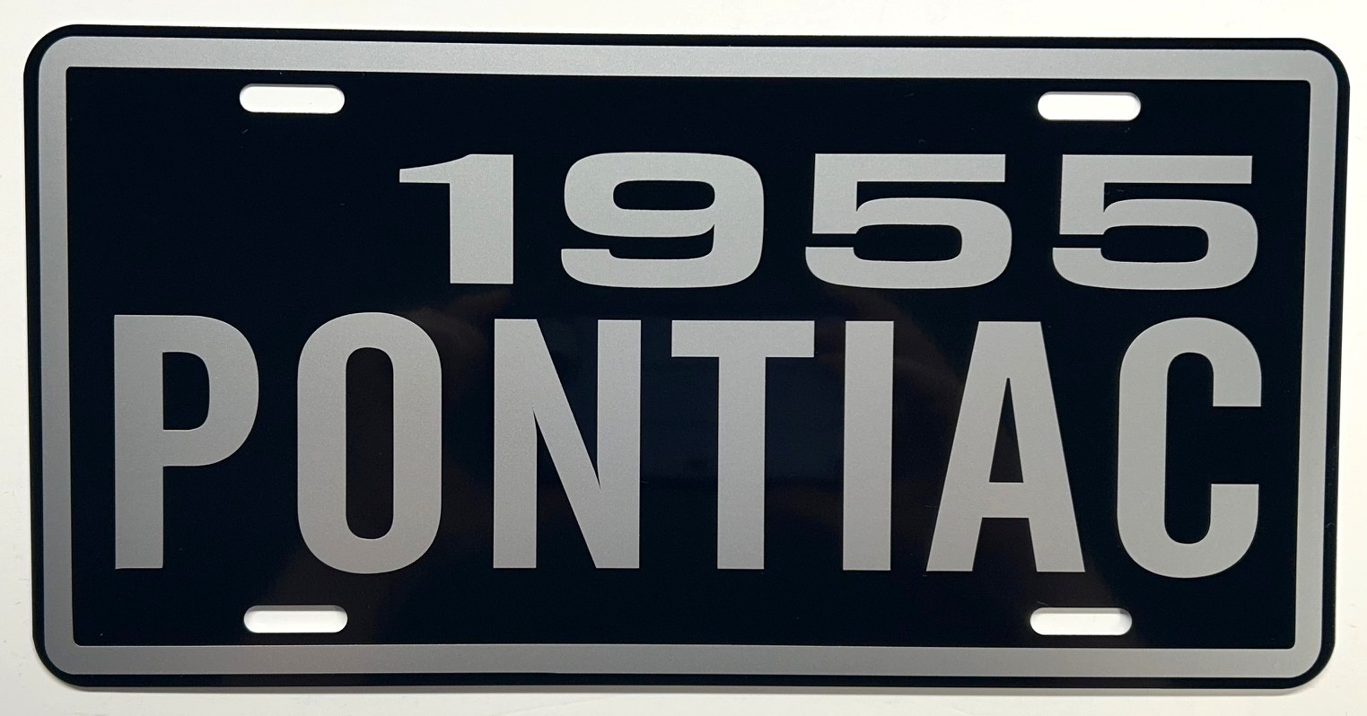 1955 PONTIAC Metal License Plate Fits  Chieftain Star Chief Bonneville Classic