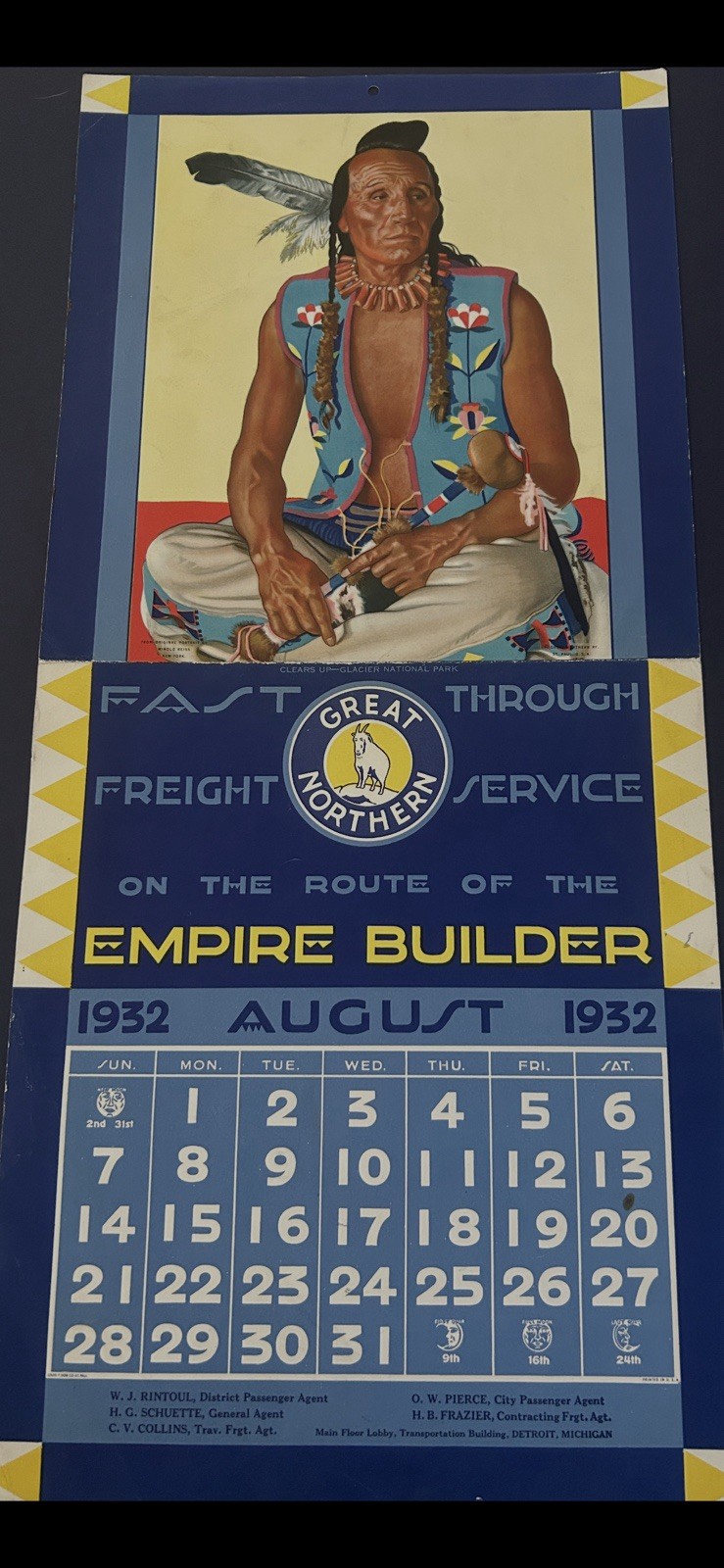 Great Northern RR Calendar 