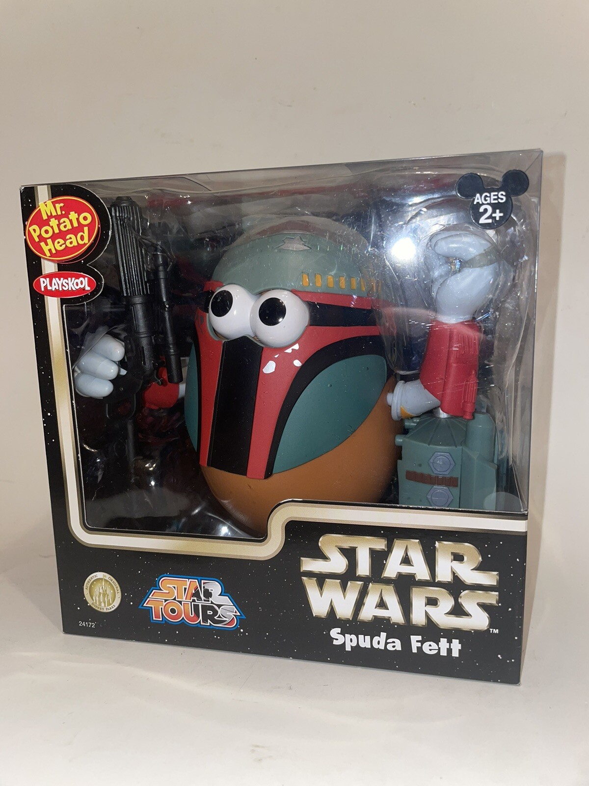 Star Wars Hasbro Playskool Spuda Fett (Boba Fett) Mr. Potato Head - NIB 2007 Star Wars Hasbro Playskool Spuda Fett (Boba Fett) Mr. Potato Head - NIB 2007