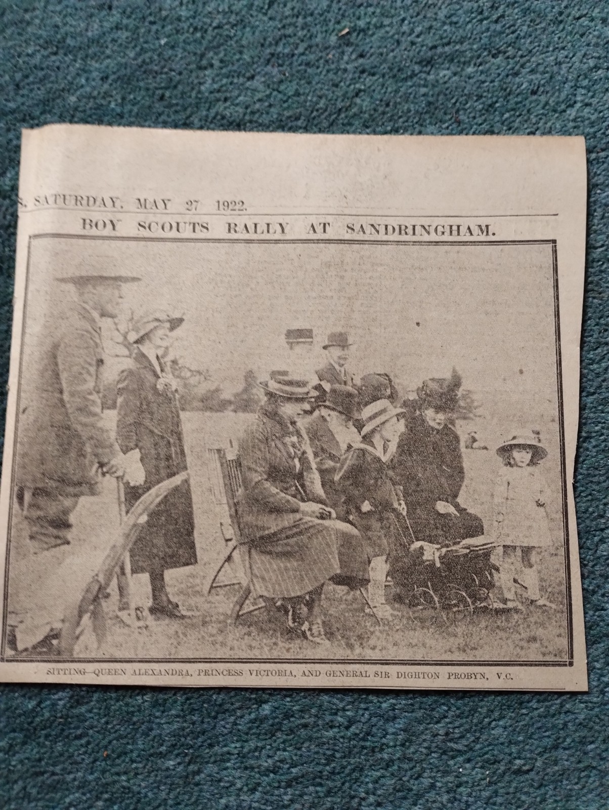Sk289 Ephemera 1922 Picture Princess Helena Victoria Dighton Probyn V C 