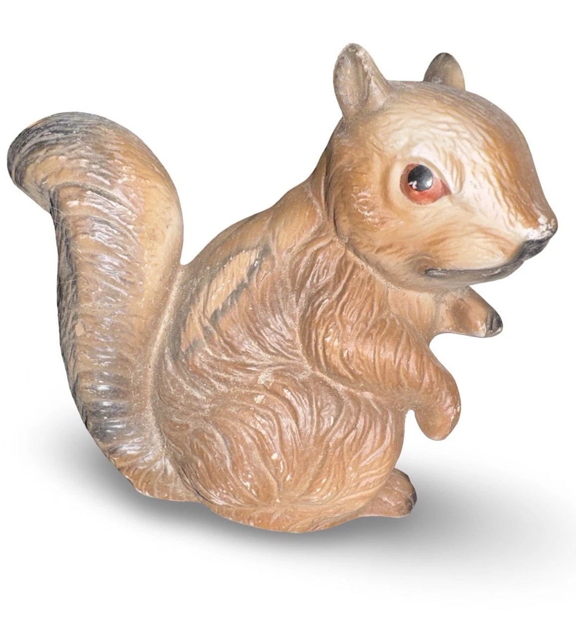 Vintage UOGC Taiwan Squirrel Figurine Woodland Animal 70s Kitsch Decor Wildlife
