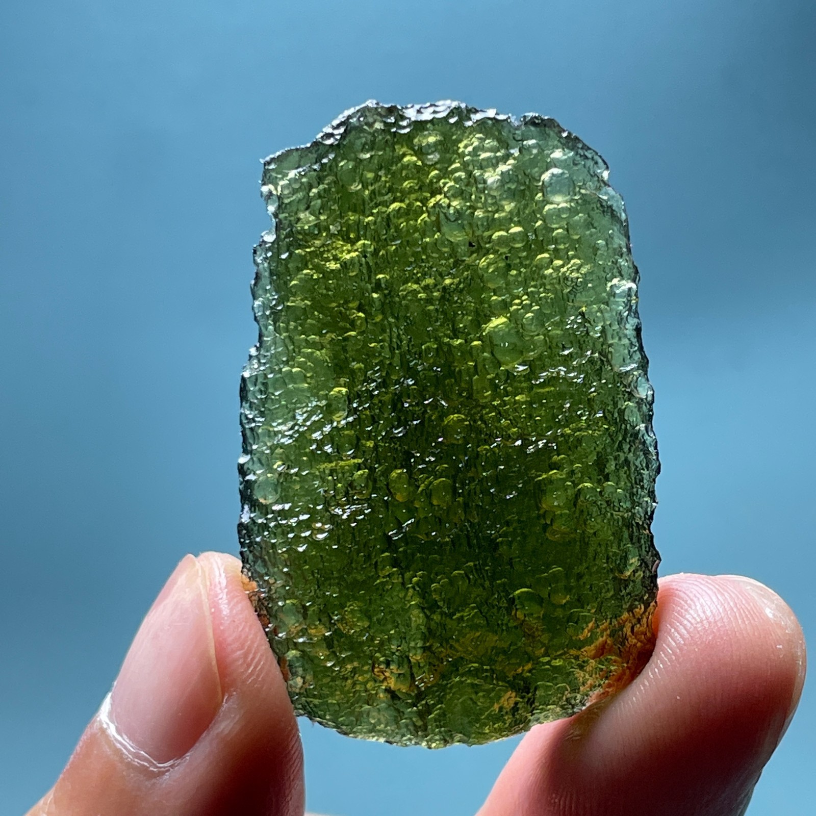 59CT Natural Moldavite | Genuine Czech |Impact Glass| Collector\'s Energy Stone