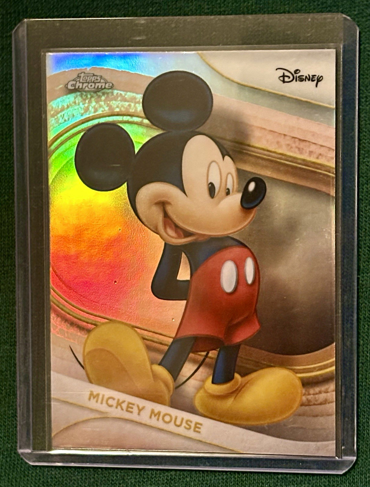 Topps 2025 Topps Chrome Disney Mickey Mouse #1 Refractor Non-Sport Card Topps 2025 Topps Chrome Disney Mickey Mouse #1 Refractor Non-Sport Card