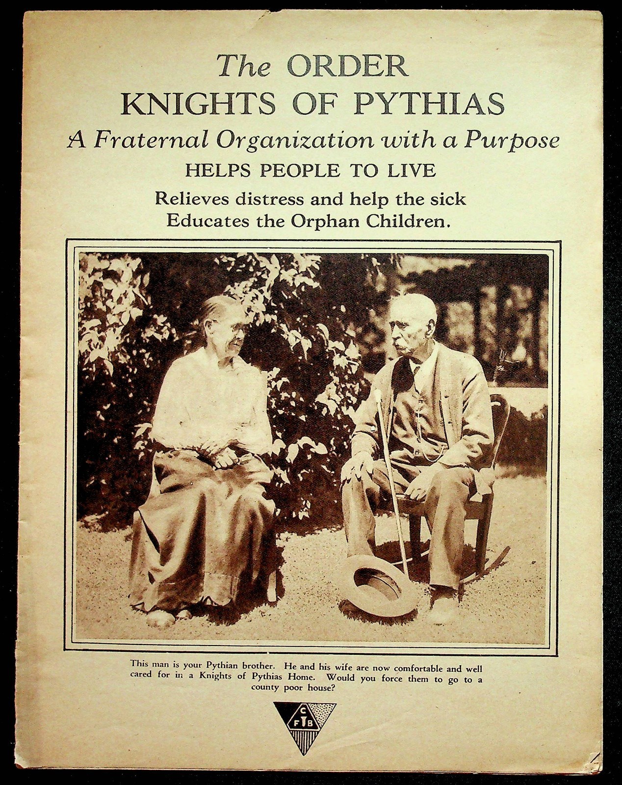 Order Knights Of Pythias 1930's History & Information Pythian Insurance Brochure