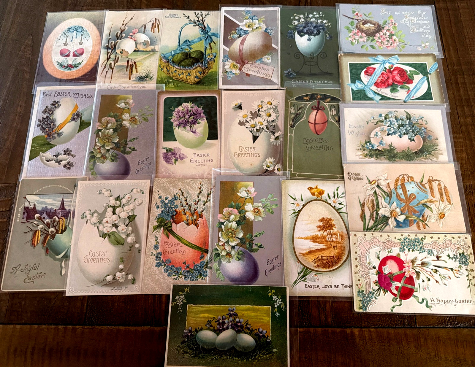 LOT of 20~Vintage Antique~Easter POSTCARDS with EASTER EGGS & Flowers-eggs-s575 LOT of 20~Vintage Antique~Easter POSTCARDS with EASTER EGGS & Flowers-eggs-s575