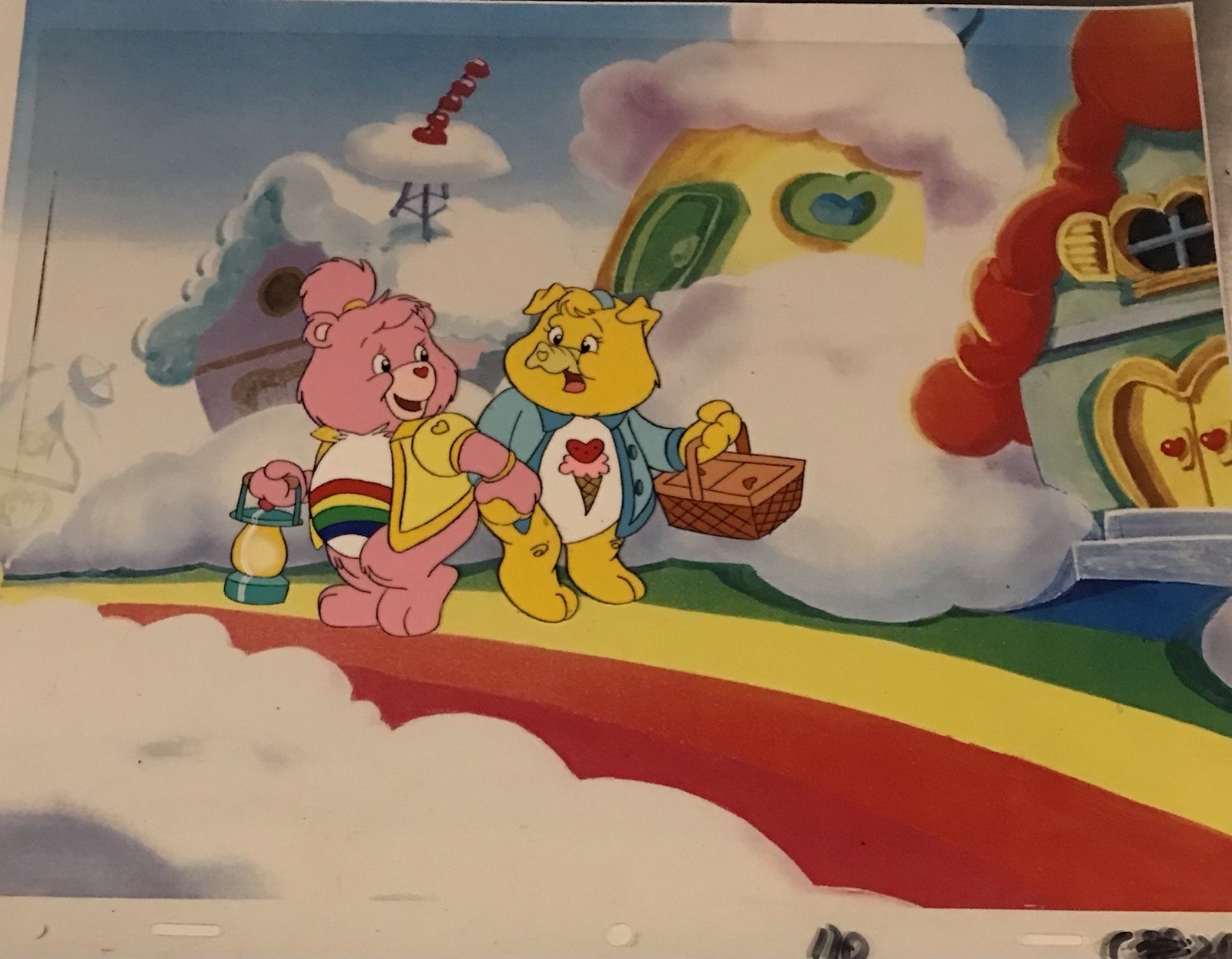 CARE BEARS  Original Animation Production Art Cel NELVANA