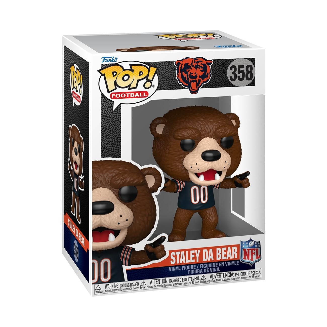Funko Pop NFL Mascots: Bears - Staley Da Bear Vinyl Figure Funko Pop NFL Mascots: Bears - Staley Da Bear Vinyl Figure