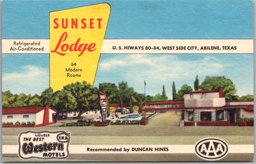 ABILENE, Texas Postcard 