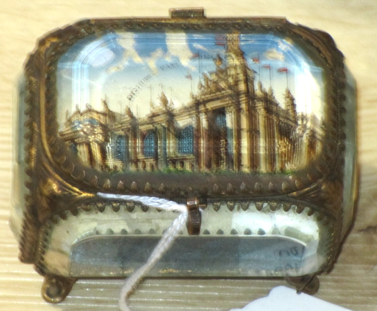 1904 St Louis Exposition Coffin Box Keep Safe Box Original Genuine