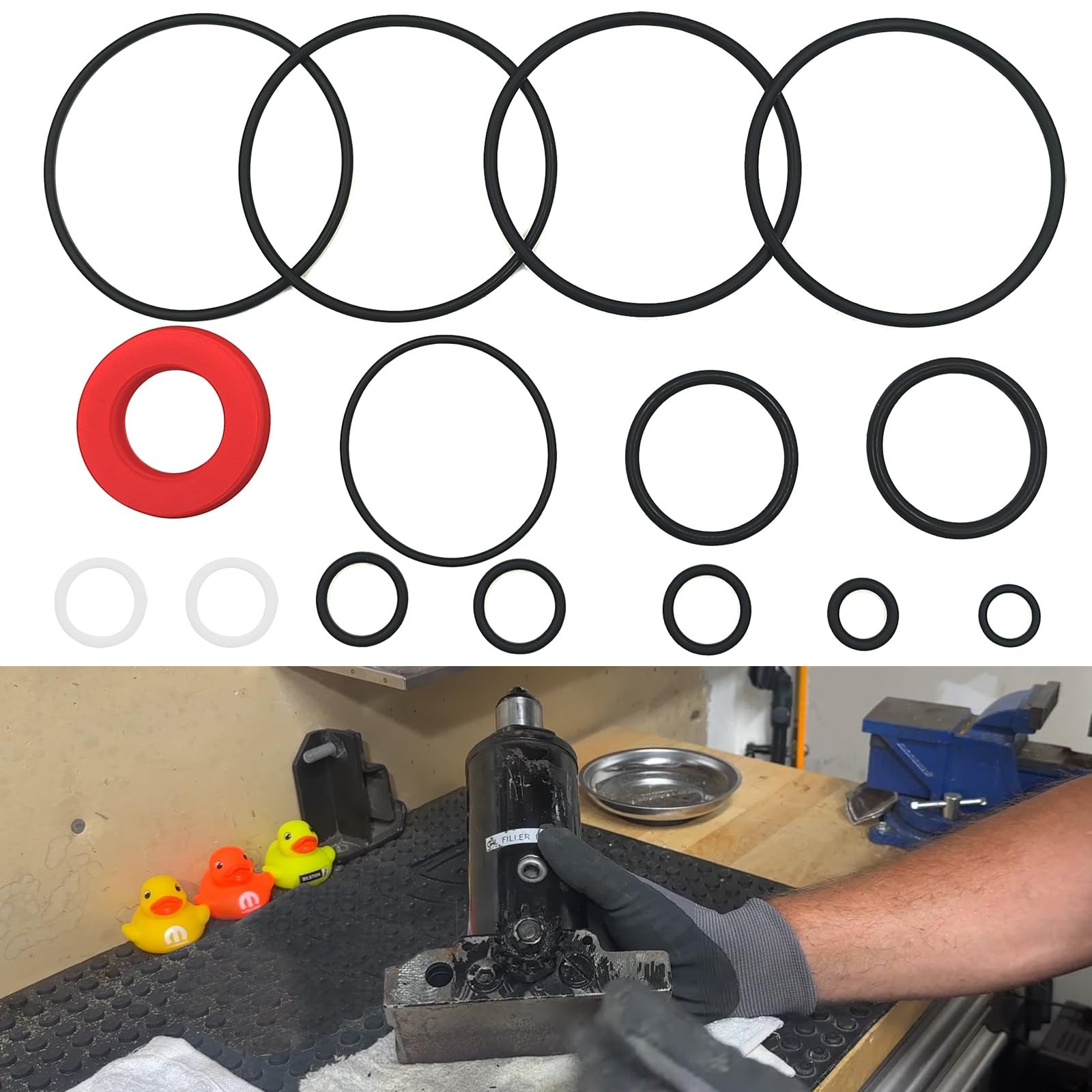 214.50136 Floor Jack Seal Kit Fit for 3 or 3-1/2 Ton Sears, Craftsman, MVP Fl...