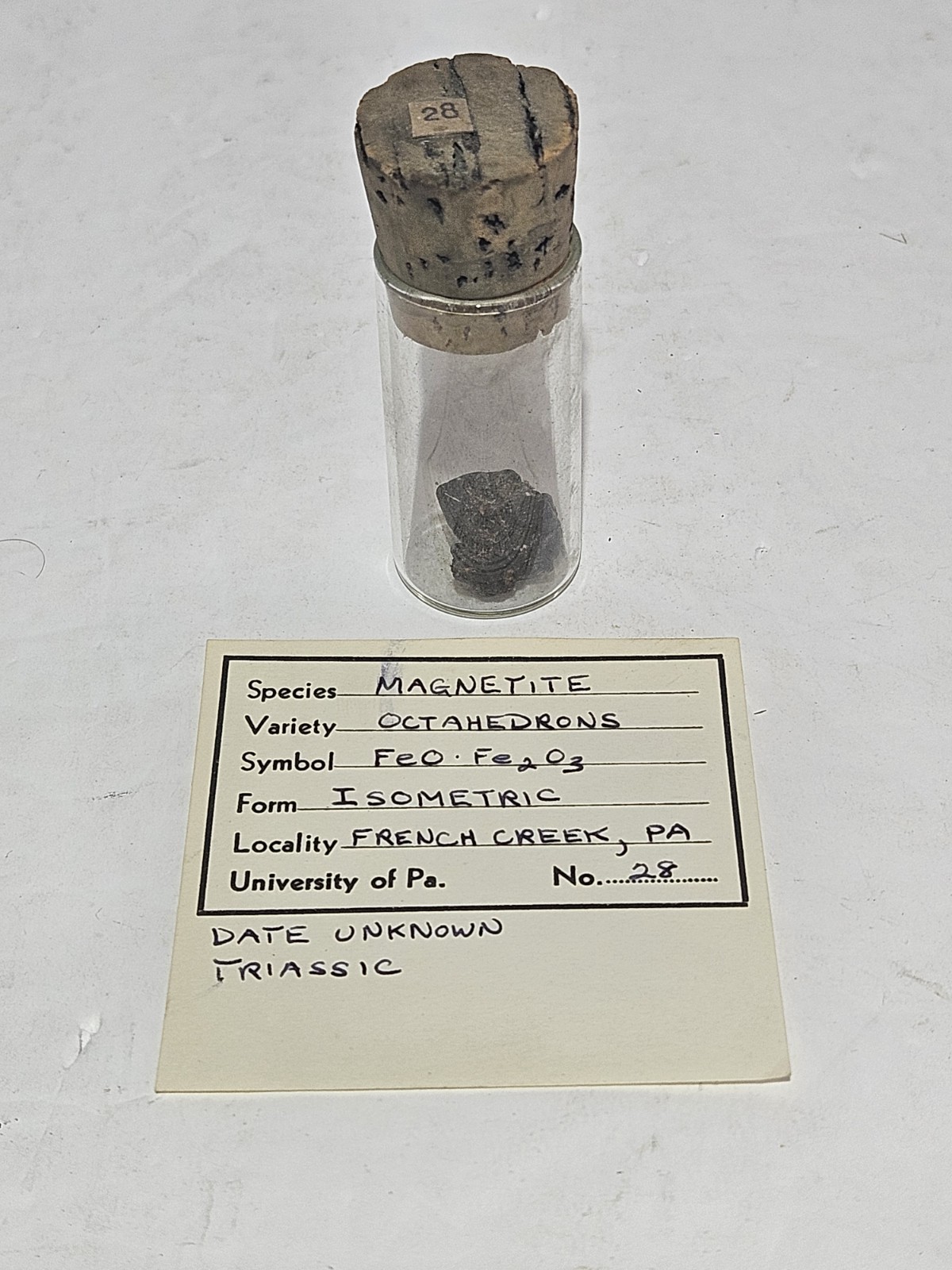Natural Octahedron Magnetite Crystal Specimen 5g Found French Creek Pennsylvania