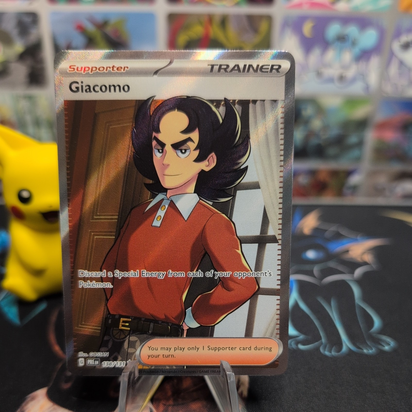 Pokemon - Giacomo - 138/131 - SV: Prismatic Evolutions - Holo - Ultra Rare NM