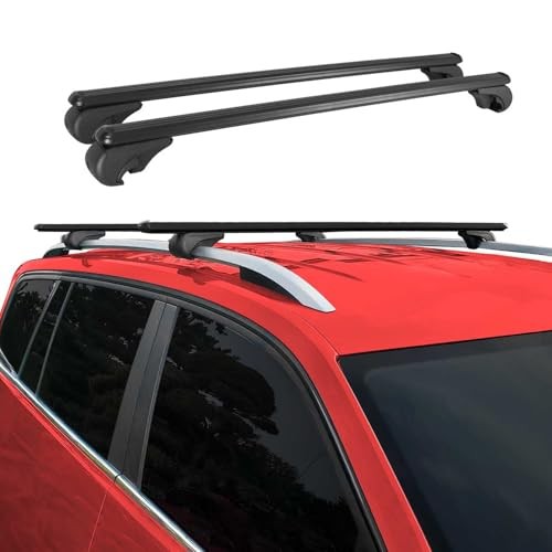 OMAC Roof Rack Cross Bars for Car, SUV, Truck 165Lbs 2Pcs Black - B01M357I3L