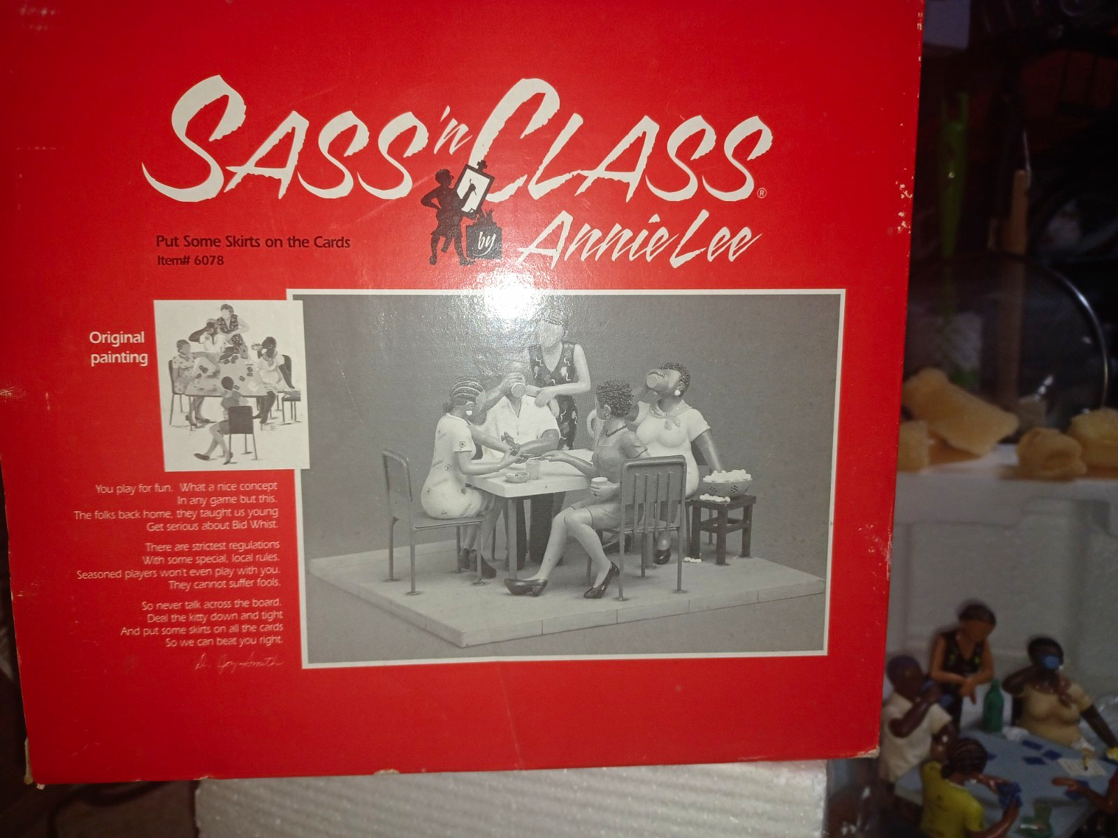 Pristine Boxed Annie Lee Sass n Class Figurine Put Some Skirts on the Cards 6078