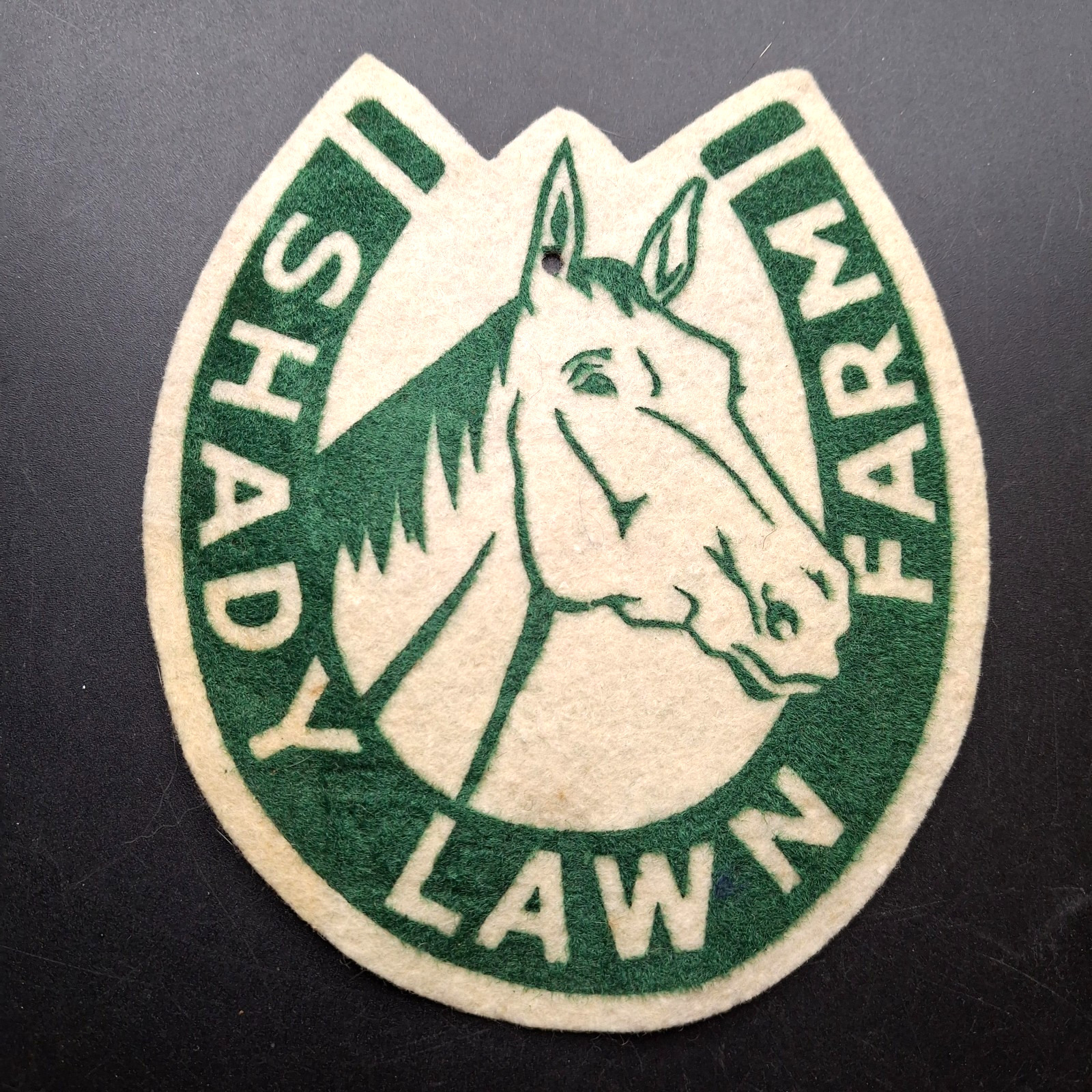 Vintage Shady Lawn Farm California Felt Patch Horse Equestrian  Sew On Uniform