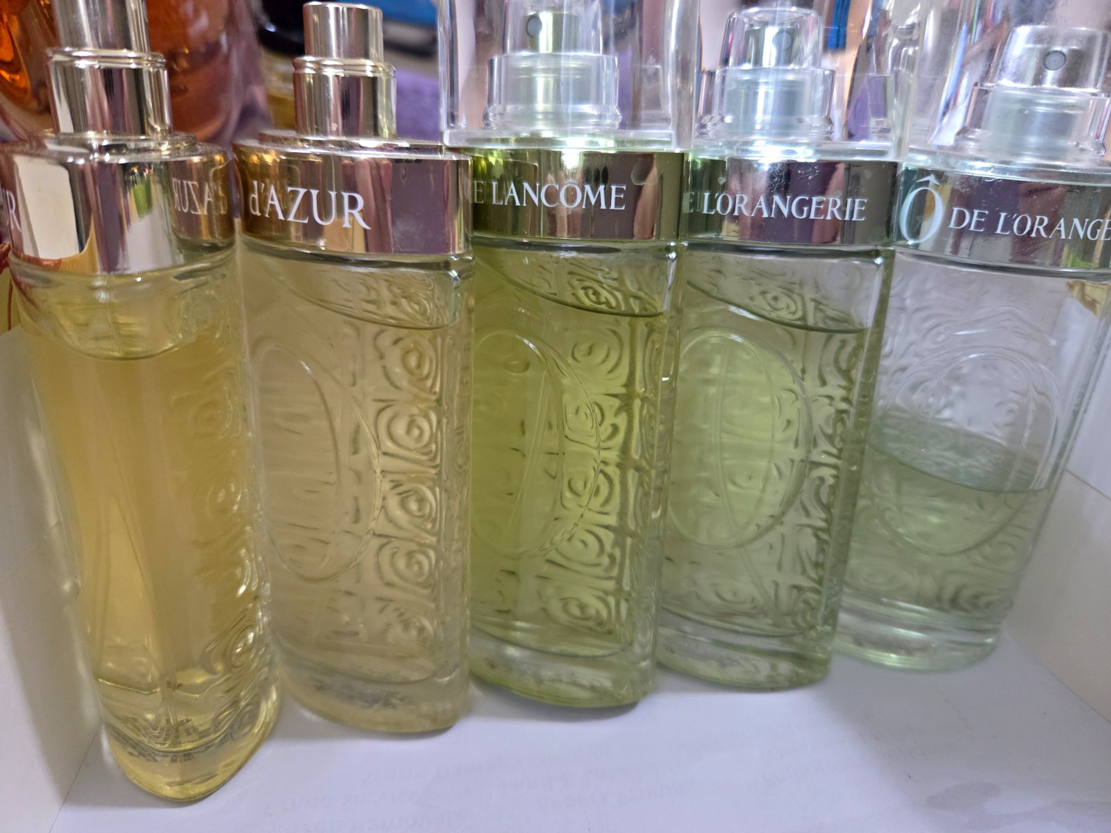 Lancôme O d'Azur, La Vie Est Belle & O de L'Orangerie Perfume Bottle Lot Lancôme O d'Azur, La Vie Est Belle & O de L'Orangerie Perfume Bottle Lot