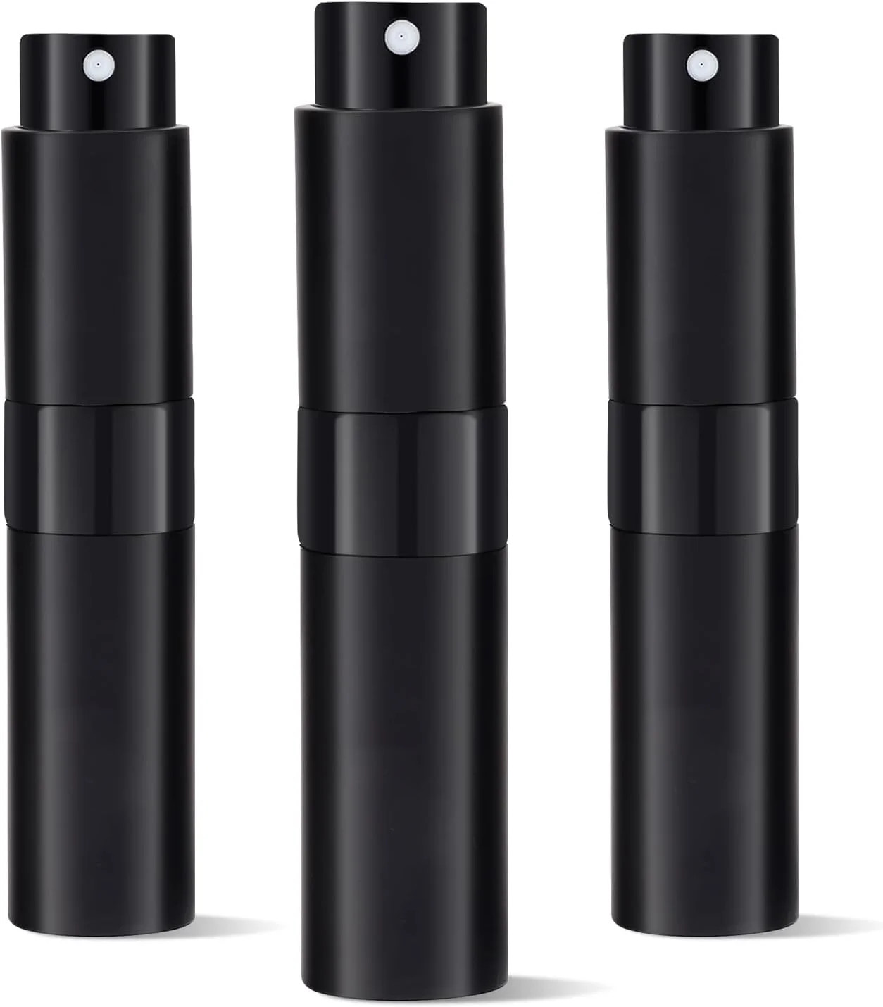 3Pcs 8ml Cologne Travel Bottle, Perfume Atomizer, Refillable black 3Pcs 8ml Cologne Travel Bottle, Perfume Atomizer, Refillable black