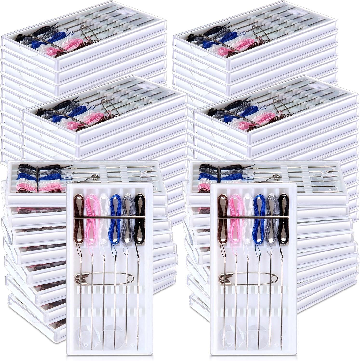 60 Boxes Quick Fix Sewing Kit Pre Threaded Needle Travel Kit Personal 60 Boxes Quick Fix Sewing Kit Pre Threaded Needle Travel Kit Personal