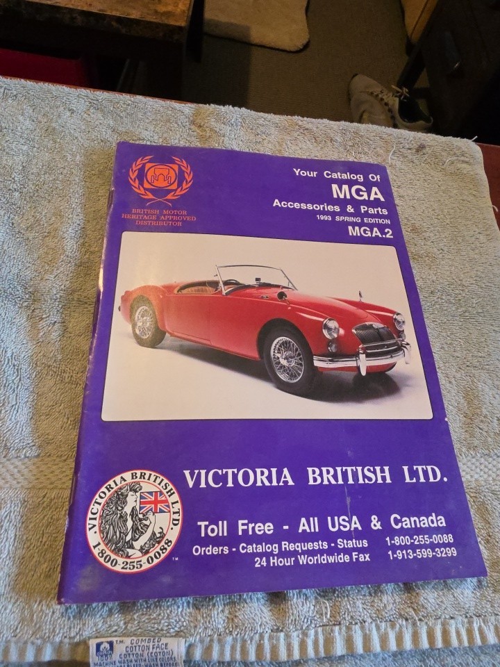1993 Spring Victoria British LTD MGB And MGC Catalog