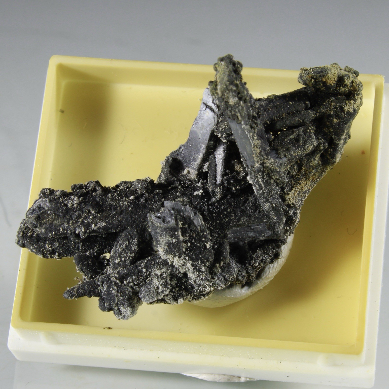 STELLAR Cluster of BISMUTHINITE Crystals - Tasna, Bolivia STELLAR Cluster of BISMUTHINITE Crystals - Tasna, Bolivia