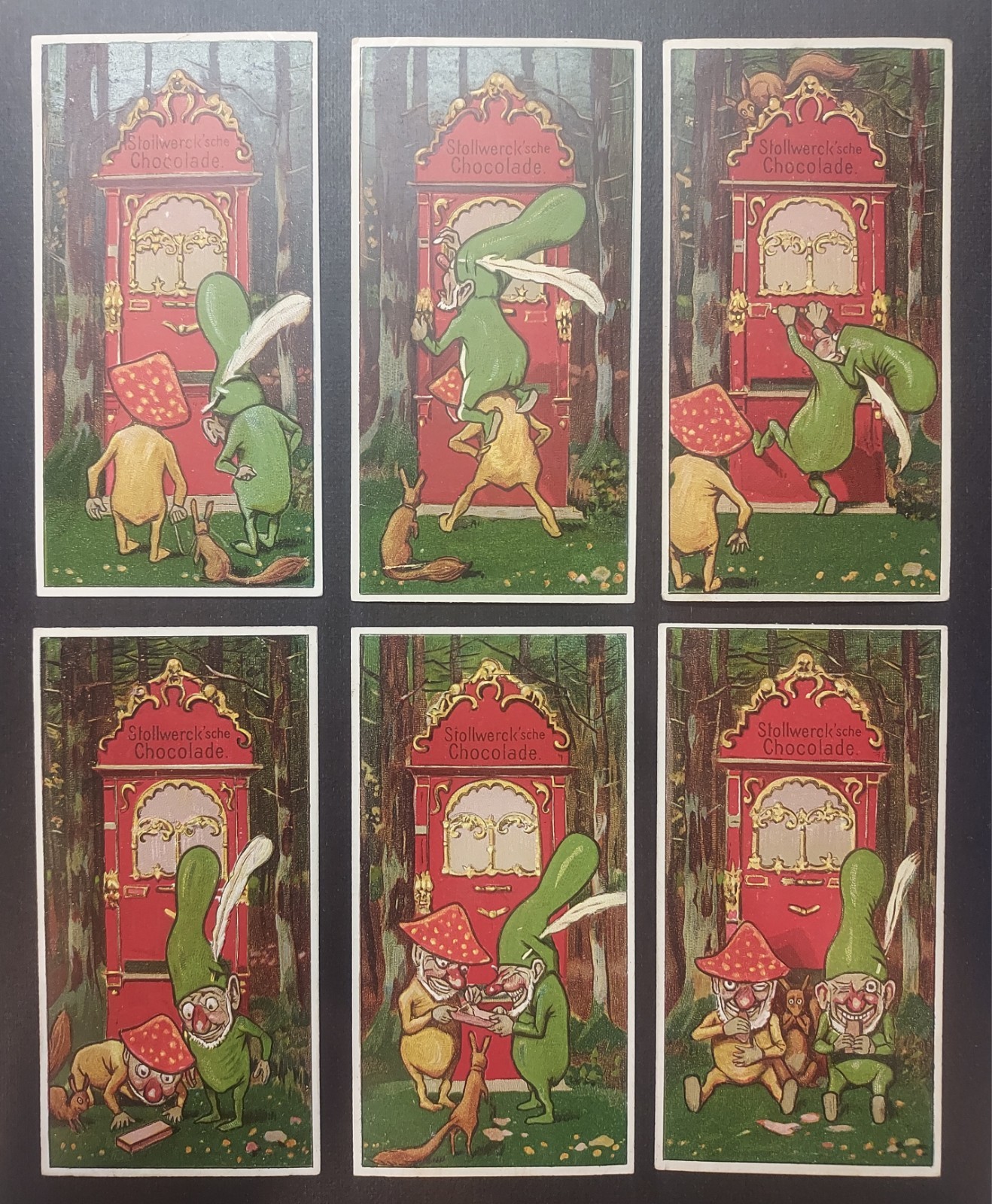 1900 Stollwerck Chocolate Cards Album 4 Group 167 Complete Set of 6